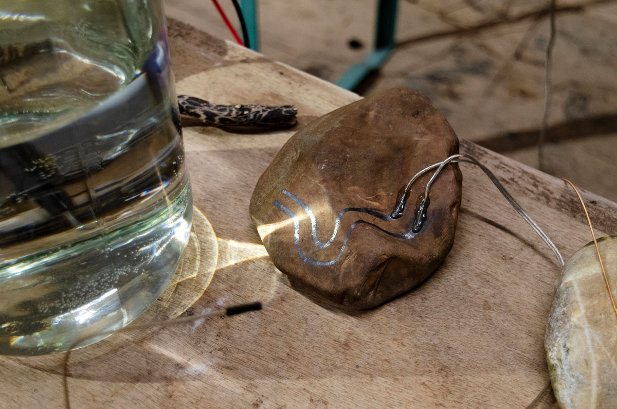 2 Maria Nalbantova work in progress what are stones feralAIR residency Schmiede Hallein 2024